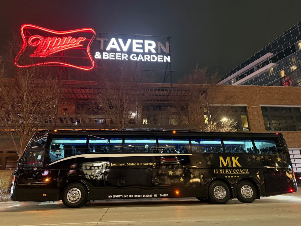 MK Luxury Limo wedding transportation — bridal party vehicle Dallas