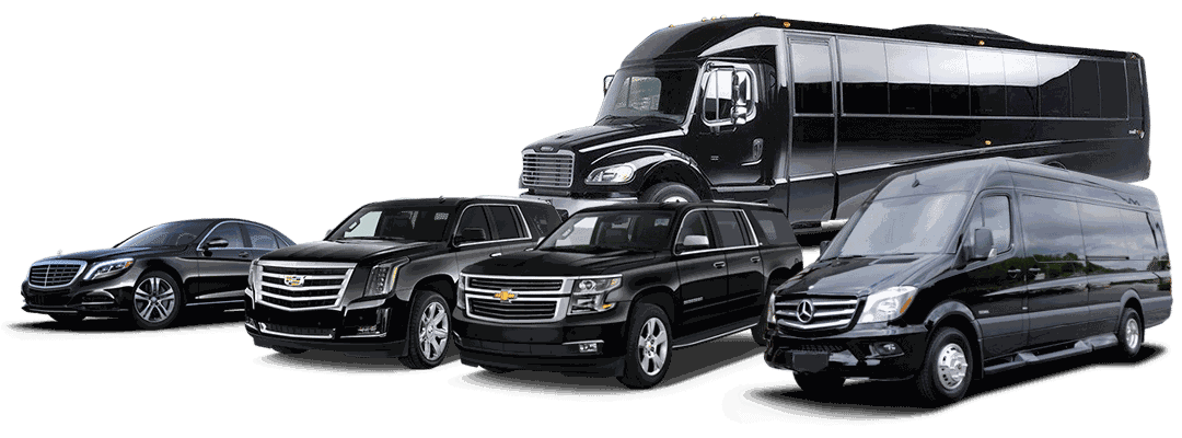MK Luxury Limo vehicles: executive sedan, luxury SUVs and Sprinter van